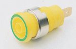 Safety socket Ćø4mm Yellow/Green-140-29-088