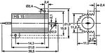Wirewound resistor 1.5 Ohm 15W Ā± 5%-160-65-122
