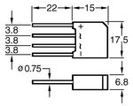 Bridge rectifier 100V 2A SIL-170-36-270