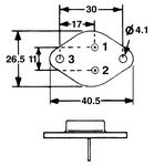 Darlington transistor TO-3 NPN 120 V-171-05-208