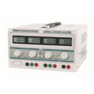 DUAL DC LAB POWER SUPPLY 2x 0-30 VDC / 0-3 A + 5 VDC fixed / 3 A MAX WITH 4 LCD DISPLAYS