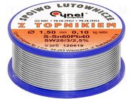 Tin; lead-based; Sn60Pb40; 1.5mm; 0.1kg; reel; 190°C; 2.5% CYNEL