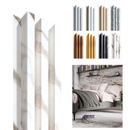 Deco wallpanel White marble-White marble, 1250 x 172mm, 3 lamella 30 x 40mm, HDF 3.2mm (4pcs)