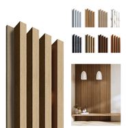 Deco wallpanel Oak-Oak, 1250 x 159mm, 4 lamella 20 x 30mm, HDF 3.2mm (4pcs)