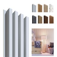 Deco wallpanel White-White, 1250 x 159mm, 4 lamella 20 x 30mm, HDF 3.2mm (4pcs)