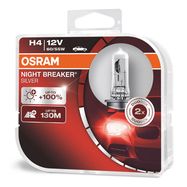 Halogen Bulbs Osram H4 12V NIGHT BREAKER SILVER +100% /2 pcs, Osram