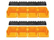 Set of 8 Pcs Storage Bin - 103 x 165 x 75 mm - Yellow