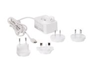 UNIVERSAL CHARGER WITH MICRO-USB CONNECTOR - 5 VDC - 2.5 A with 4 travel plugs