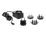UNIVERSAL CHARGER WITH TYPE C USB CONNECTOR - 5 VDC - 3 A with 4 TRAVEL PLUGS - 15 W max.