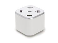 SMART USB station with 3 x USB + 1 x USB Fast Charge QC 3.0 + 1 x Type-C outputs - max. 9.6 A - max. 48 W - white