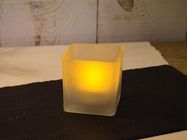 Real candlelight LED - square model - 7.5 cm - batteries not provided