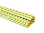 Shrinkable tube 9.5 mm - green/yellow - 25 pcs