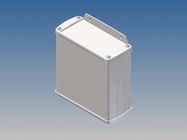 ALUMINIUM HOUSING - WHITE - 110 x 105.9 x 45.8 mm - with flange