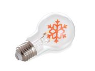 Deco bulb - christmas bulb snowflake - gold wire - E27