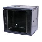 Commutation cabinet 19" wall mounted 15U 600x450x769 (not assembled, black)