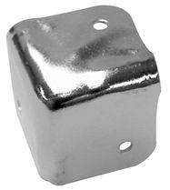 SPEAKER CABINET CORNER, WHITE METAL, 38 x 38mm x 90░