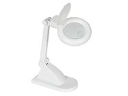 DESK LAMP WITH MAGNIFYING GLASS 3 + 12 DIOPTRE - 12W - WHITE