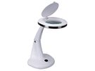LED DESK LAMP WITH MAGNIFYING GLASS  3 + 12 DIOPTRE - 6 W - 30 LEDS - WHITE