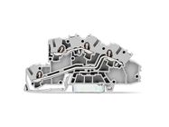 Multilevel installation terminal block, with operating slots, 2.5 mm▓, L/L, Push-in CAGE CLAMP«, 2,50 mm▓, gray