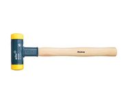 Wiha Soft-faced hammer dead-blow with hickory wooden handle, round hammer face (02099) 70 mm