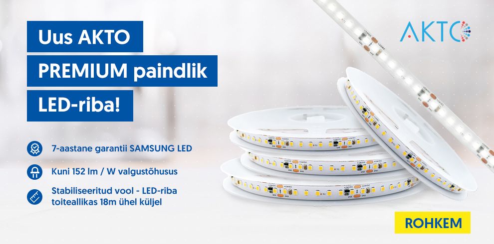 Uus AKTO PREMIUM paindlik LED-riba!