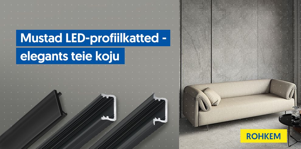 Uued mustad LED-profiilkatted!