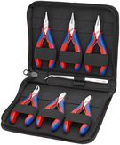KNIPEX 00 20 16 Case for Electronics Pliers with tools for work on electronic components 7 parts 