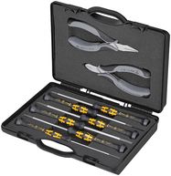 KNIPEX 00 20 18 ESD Case for Electronics Pliers with tools for work on electronic components 5 parts 200 mm