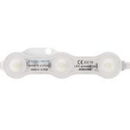 LED modulis BERGMEN RX-3 Stark, 12VDC, 1,20W, 120lm, 160°, 3 x 2835 SMD Samsung, IP68, šaltai balta, 6500K