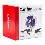 Car Fan Metal with Screw mount + clip CFAN-15 +12V, AMiO