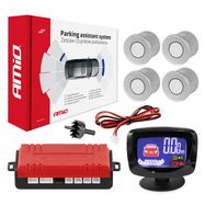 Parking assistant system LED-GRAF 4 sensor silver, AMiO