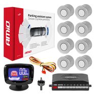 Parking assistant system LED-GRAF 8 sensor silver, AMiO