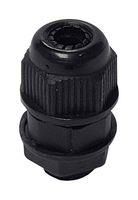 CABLE GLAND, NYLON 6, 3.5MM-6.5MM, BLACK