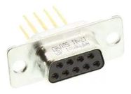 D-SUB CONN, RCPT, 9POS, THT