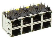 MOD CONN, RJ45, JACK, 8P8C, 8PORT, CAT5