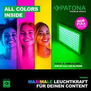 PATONA Premium LED photo and video light 40W with 120 RGB and 128 bi-color LEDs and 24 effects, PATONA