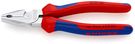 KNIPEX 02 05 180 High Leverage Combination Pliers with multi-component grips chrome-plated 180 mm