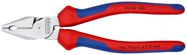 KNIPEX 02 05 180 High Leverage Combination Pliers with multi-component grips chrome-plated 180 mm