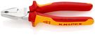 KNIPEX 02 06 180 High Leverage Combination Pliers insulated with multi-component grips, VDE-tested chrome-plated 180 mm