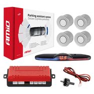 Parking assistant system MAX LED 4 sensor silver, AMiO
