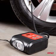 Car Air compressor with digital pressure gauge and LED light 12V Acomp-10, AMiO