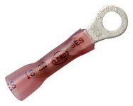 TERMINAL, RING TONGUE, #10, 18AWG, RED