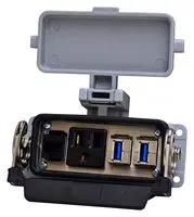METAL ENCLOSURE, 3PORT, CAT 5E ENET