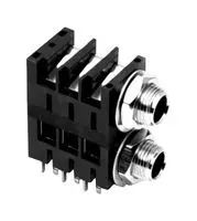 AUDIO CONN, STEREO JACK, 1/4", PNL/PCB