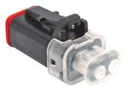 PLUG HOUSING, 2POS, THERMOPLASTIC, BLACK