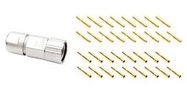 SENSOR CONN, M23, PLUG, 9POS, CRIMP