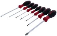SCREWDRIVER SET, SLOTTED, PHILLIPS, 7PC