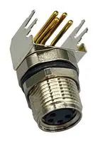 SENSOR CONN, R/A M8, 4POS, RCPT, PANEL