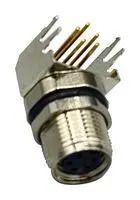 SENSOR CONN, R/A M8, 5POS, RCPT, PANEL