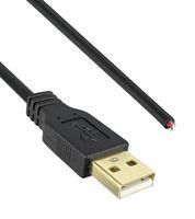 USB CABLE, 2.0 TYP A PLUG-FREE END, 16FT